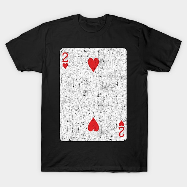 two of hearts playing card T-Shirt by andzoo